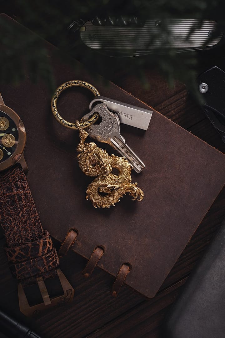 a bunch of keys sitting on top of a book
